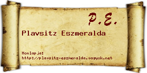 Plavsitz Eszmeralda névjegykártya